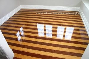 gloss wooden floor