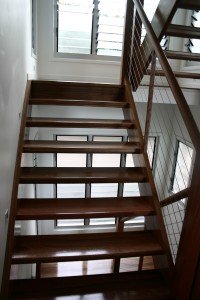 hardwood staircase