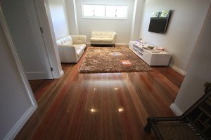 semi gloss wooden floor