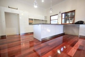 gloss finish wooden floor
