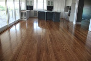 semi gloss wooden floor