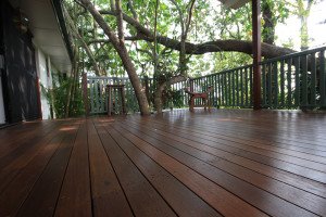 outdoor wooden floor