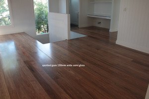 130mm wide semi gloss wooden floor