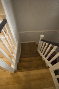 wooden floor and staircase