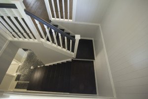 dark wooden floor and staircase