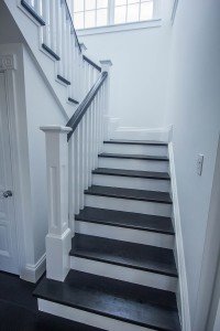 Wooden floor staircase