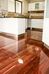 gloss finish wooden floor