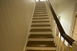 wooden floor staircase