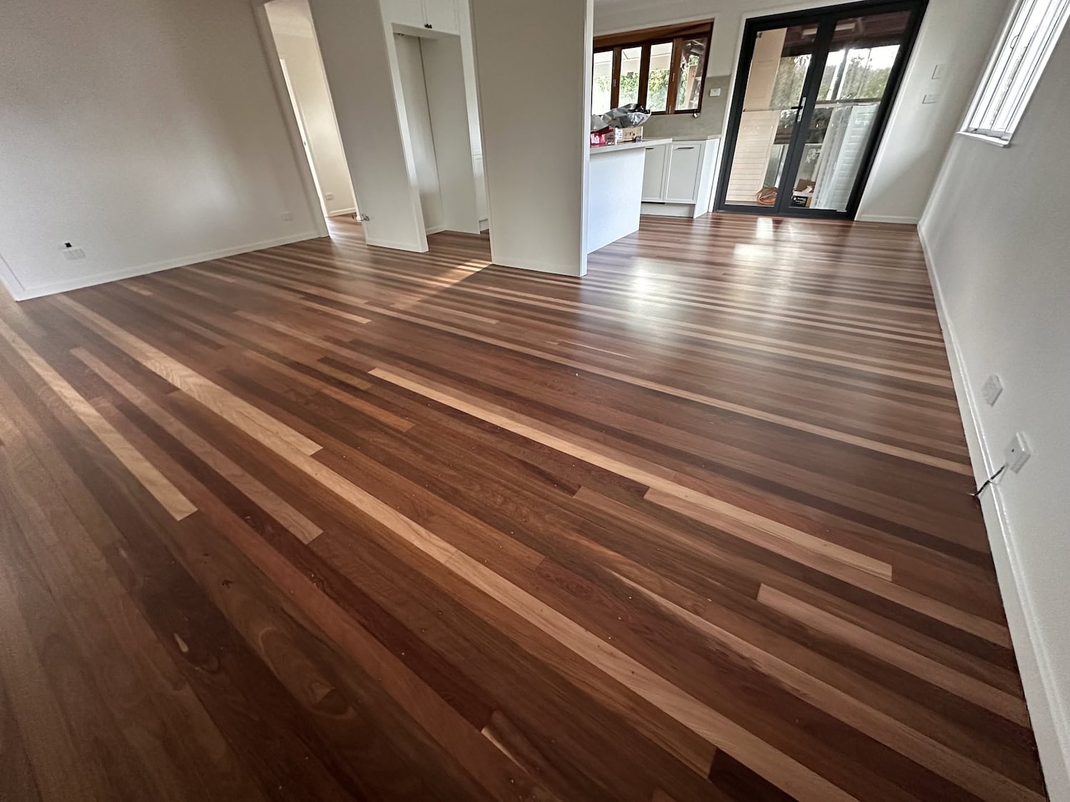 Elegant hardwood flooring in a modern living space — Auchenflower floor sanding job