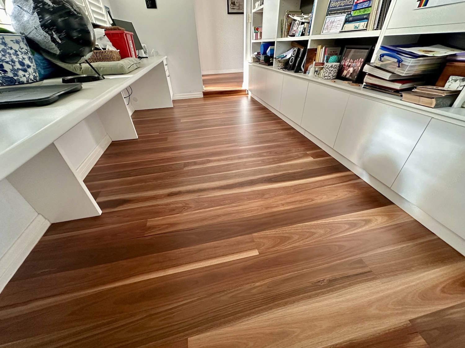 Elegant hardwood flooring in a modern home interior — Holland Park floor sanding job